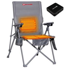ANTARCTICA Heated Camp Chair (Color: Grey)