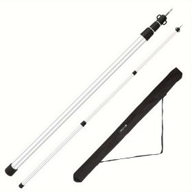 Telescopic Tarp Tent Rods (Color: Silvery)