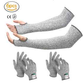 Cut-resistant Sleeve and Glove Combination (size: XL)
