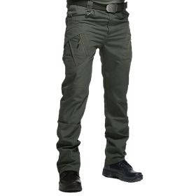 Tactical Cargo Pants Classic Outdoor Hiking (Green: XXXL)