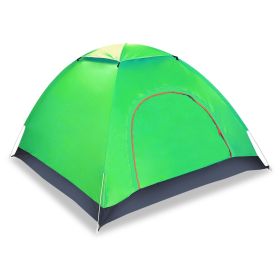 4 Persons Camping Waterproof Tent (Color: Green)