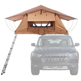 Rooftop Tent Hard Shell 2-3 Person Waterproof for Jeep SUV Truck w/ Ladder (Product Style: Foldable Type (Small))