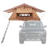Rooftop Tent Hard Shell 2-3 Person Waterproof for Jeep SUV Truck w/ Ladder