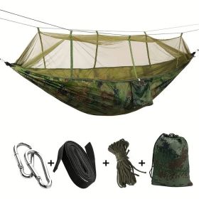 Camping Hammock with Net (Color: Camouflage)