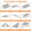 Waterproof Camping Tarp Kit