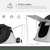 Black and White Outsunny Pop Up Waterproof Tent