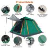 4-5 Person Camping Tent with 2 Mosquito Nets Windows