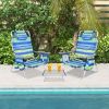 5-Position Outdoor Folding Chair Set