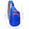 Waterproof Nylon Fanny Pack; Trendy Zipper Sling Bag