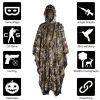 Kylebooker 3D Maple Leafy Hunting Camouflage Poncho Ghillie Suit