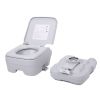 2.6 Gallon Flushable Camping Toilet for Tents Boats Semi Trucks RV Campers