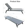 Outdoor 2-Pcs Set Chaise Lounge Chairs