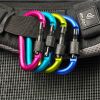 Aluminum D-Ring Locking Carabiner (Pack of 10)