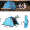 4-5 Person Camping Tent with 2 Mosquito Nets Windows