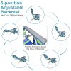 5-Position Outdoor Folding Chair Set